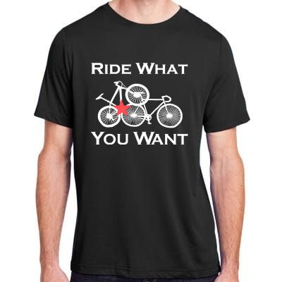 Ride What You Want Bicycle Adult ChromaSoft Performance T-Shirt