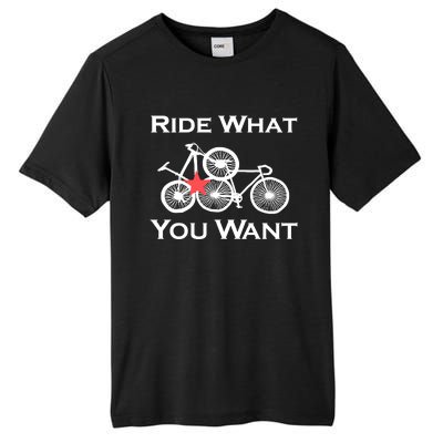 Ride What You Want Bicycle Tall Fusion ChromaSoft Performance T-Shirt