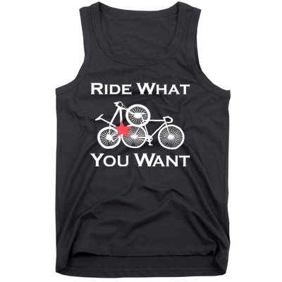 Ride What You Want Bicycle Tank Top