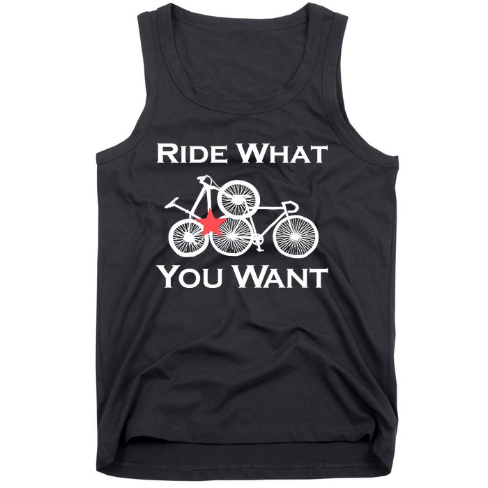 Ride What You Want Bicycle Tank Top