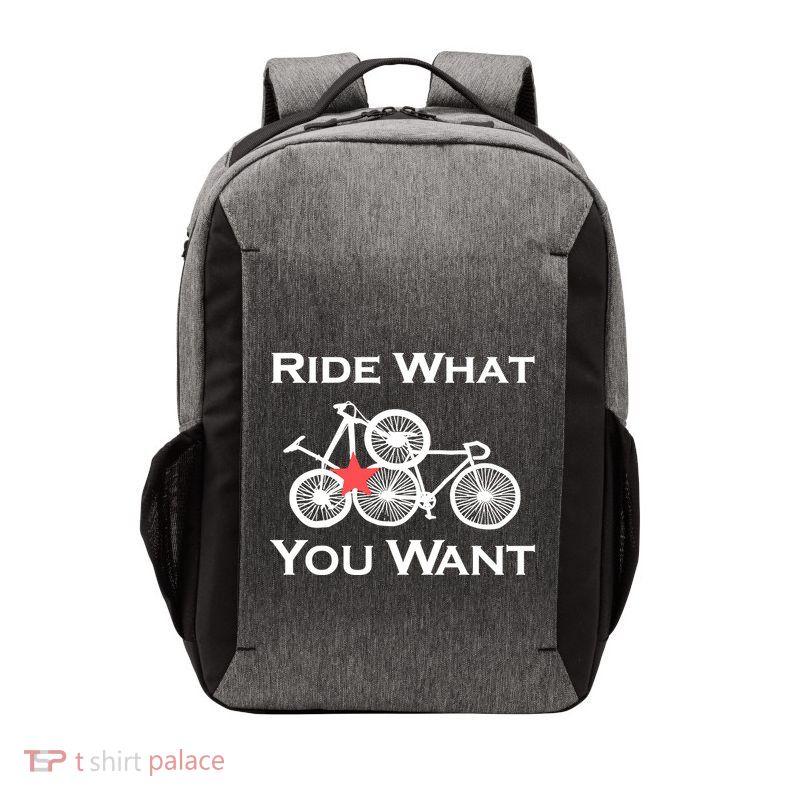 Ride What You Want Bicycle Vector Backpack