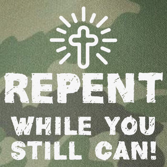 Repent While You Still Can! Christian (White) Legacy Tie Dye Trucker Hat