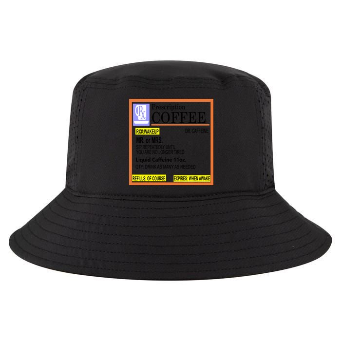Rx Prescription Coffee Dr Caffeine Funny Cool Comfort Performance Bucket Hat