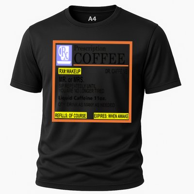 Rx Prescription Coffee Dr Caffeine Funny Performance Shirt