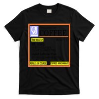 Rx Prescription Coffee Dr Caffeine Funny T-Shirt