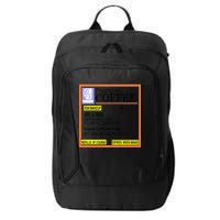Rx Prescription Coffee Dr Caffeine Funny City Backpack