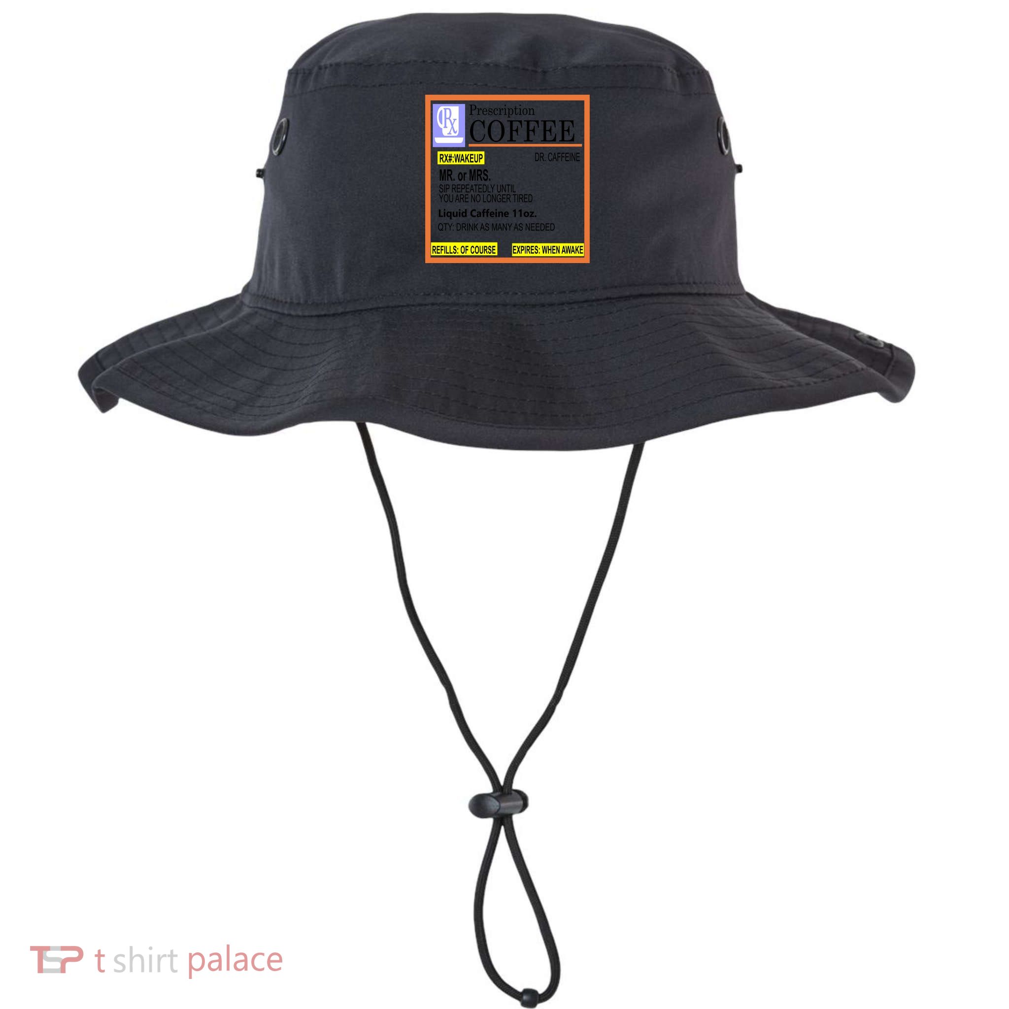 Rx Prescription Coffee Dr Caffeine Funny Bucket Hat