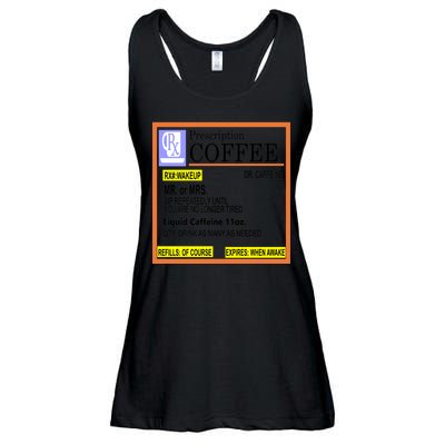 Rx Prescription Coffee Dr Caffeine Funny Ladies Essential Flowy Tank