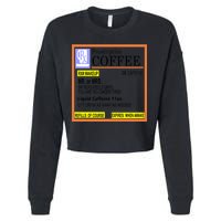 Rx Prescription Coffee Dr Caffeine Funny Cropped Pullover Crew