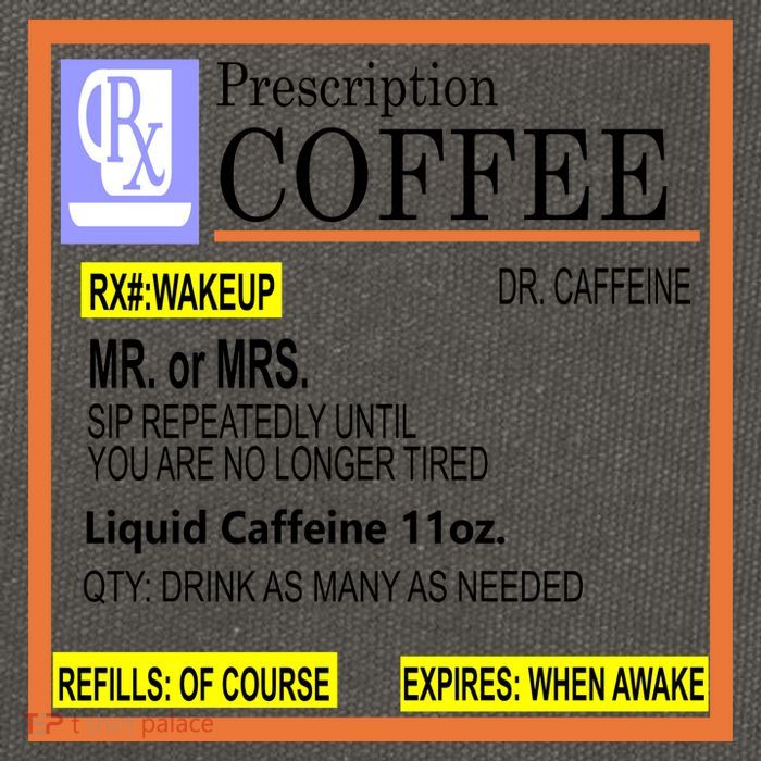 Rx Prescription Coffee Dr Caffeine Funny Cotton Canvas Backpack