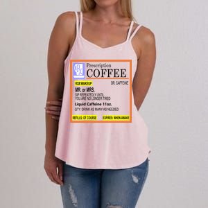 Rx Prescription Coffee Dr Caffeine Funny Women's Strappy Tank