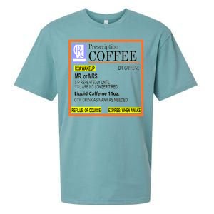 Rx Prescription Coffee Dr Caffeine Funny Sueded Cloud Jersey T-Shirt