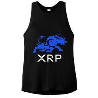 Ripple Xrp Bullrun To The Moon Cryptocurrency Coin Token Ladies PosiCharge Tri-Blend Wicking Tank