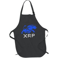 Ripple Xrp Bullrun To The Moon Cryptocurrency Coin Token Full-Length Apron With Pockets
