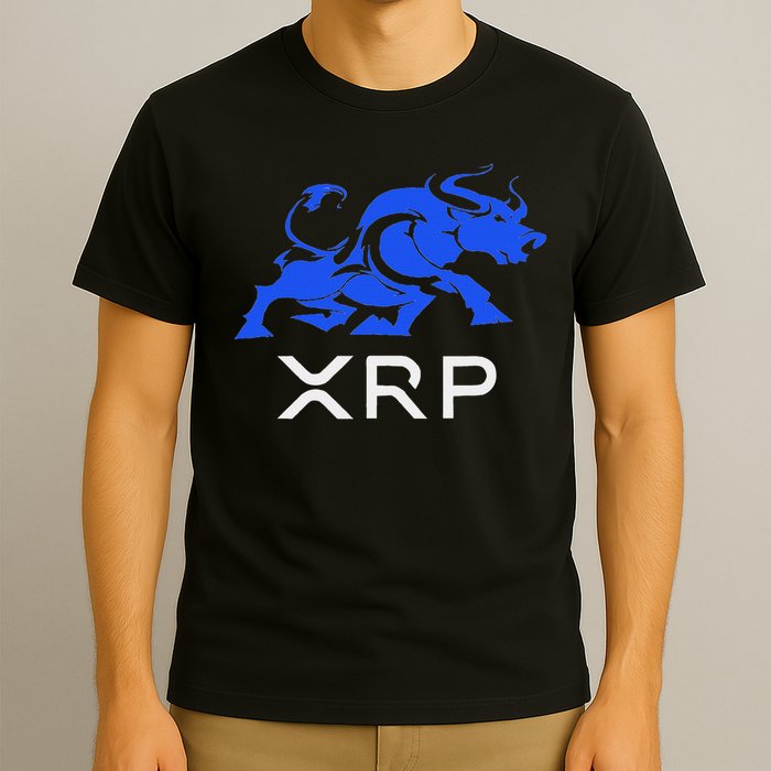 Ripple Xrp Bullrun To The Moon Cryptocurrency Coin Token T-Shirt