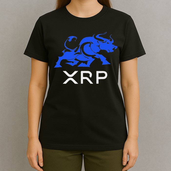 Ripple Xrp Bullrun To The Moon Cryptocurrency Coin Token T-Shirt