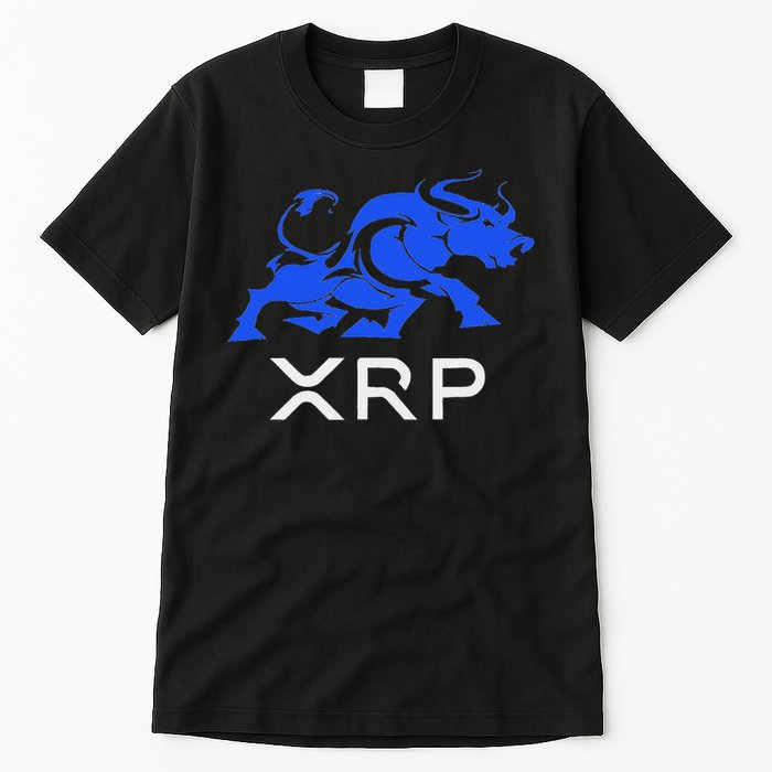 Ripple Xrp Bullrun To The Moon Cryptocurrency Coin Token Tall T-Shirt