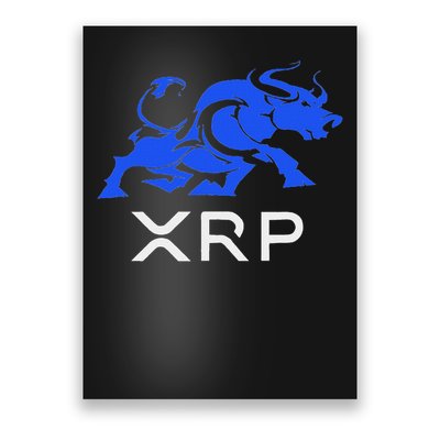 Ripple Xrp Bullrun To The Moon Cryptocurrency Coin Token Poster