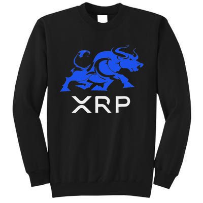 Ripple Xrp Bullrun To The Moon Cryptocurrency Coin Token Tall Sweatshirt