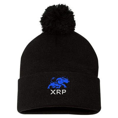 Ripple Xrp Bullrun To The Moon Cryptocurrency Coin Token Pom Pom 12in Knit Beanie