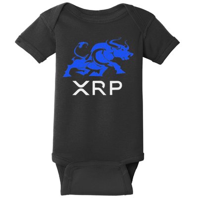 Ripple Xrp Bullrun To The Moon Cryptocurrency Coin Token Baby Bodysuit