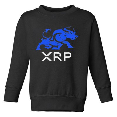Ripple Xrp Bullrun To The Moon Cryptocurrency Coin Token Toddler Sweatshirt