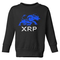 Ripple Xrp Bullrun To The Moon Cryptocurrency Coin Token Toddler Sweatshirt
