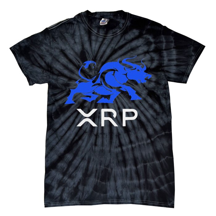 Ripple Xrp Bullrun To The Moon Cryptocurrency Coin Token Tie-Dye T-Shirt