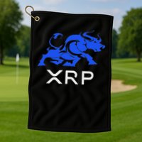 Ripple Xrp Bullrun To The Moon Cryptocurrency Coin Token Golf Towel