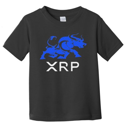 Ripple Xrp Bullrun To The Moon Cryptocurrency Coin Token Toddler T-Shirt