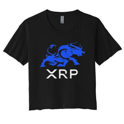 Ripple Xrp Bullrun To The Moon Cryptocurrency Coin Token Crop Top