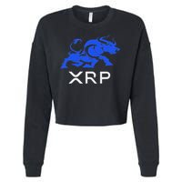 Ripple Xrp Bullrun To The Moon Cryptocurrency Coin Token Cropped Pullover Crew