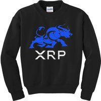 Ripple Xrp Bullrun To The Moon Cryptocurrency Coin Token Kids Sweatshirt