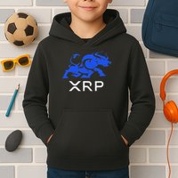 Ripple Xrp Bullrun To The Moon Cryptocurrency Coin Token Kids Hoodie