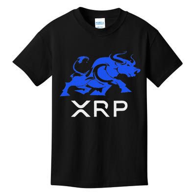 Ripple Xrp Bullrun To The Moon Cryptocurrency Coin Token Kids T-Shirt