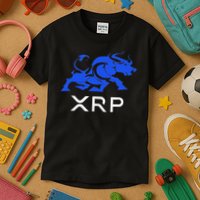 Ripple Xrp Bullrun To The Moon Cryptocurrency Coin Token Kids T-Shirt