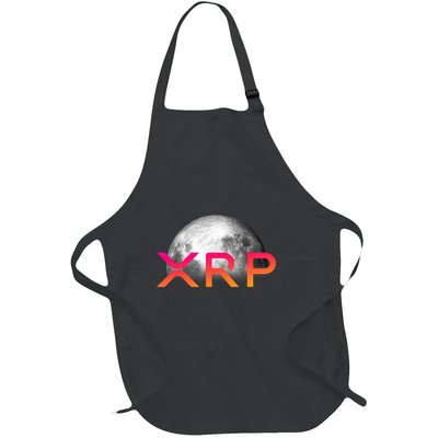 Ripple Xrp Coin Moon Xrp Army Crypto Cryptocurrency Xrp Full-Length Apron With Pockets