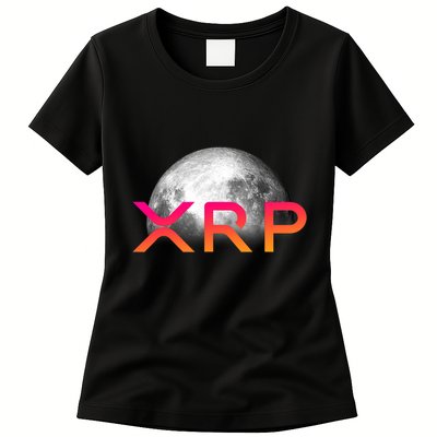 Ripple Xrp Coin Moon Xrp Army Crypto Cryptocurrency Xrp Women's T-Shirt