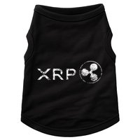 Ripple Xrp Crypto Token Blockchain Technology White Vintage Doggie Tank