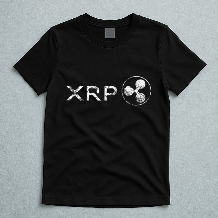 Ripple Xrp Crypto Token Blockchain Technology White Vintage T-Shirt
