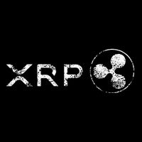 Ripple Xrp Crypto Token Blockchain Technology White Vintage Button