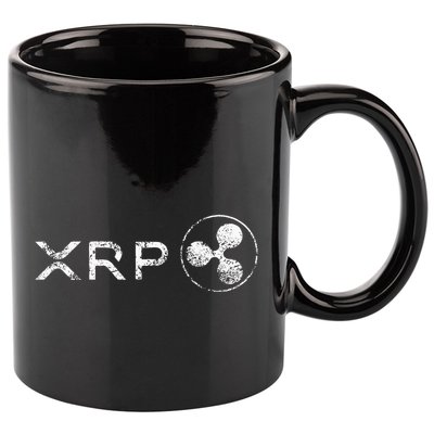 Ripple Xrp Crypto Token Blockchain Technology White Vintage 11oz C Handle Ceramic Mug