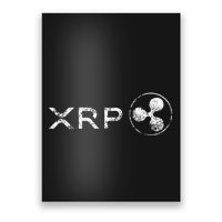 Ripple Xrp Crypto Token Blockchain Technology White Vintage Poster