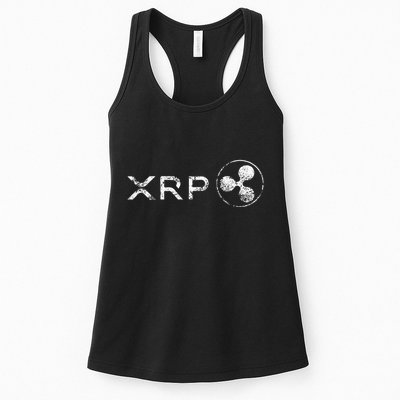 Ripple Xrp Crypto Token Blockchain Technology White Vintage Womens Tank Top