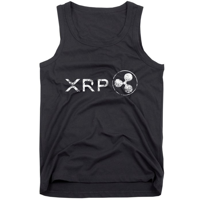 Ripple Xrp Crypto Token Blockchain Technology White Vintage Tank Top