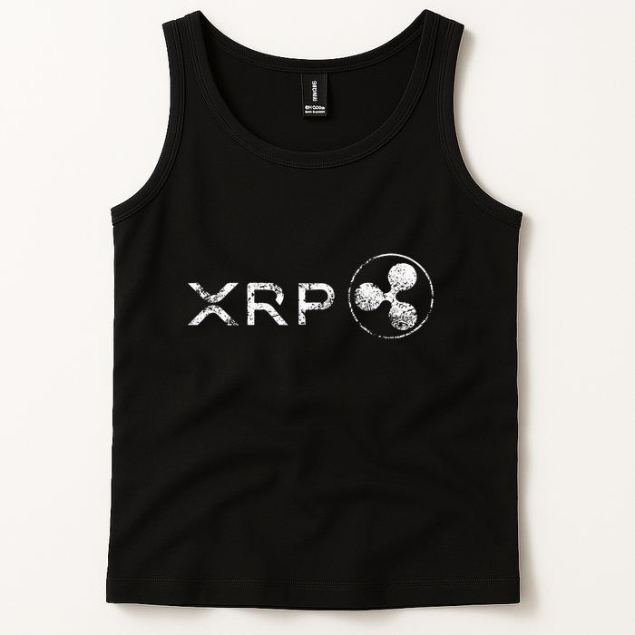 Ripple Xrp Crypto Token Blockchain Technology White Vintage Tank Top