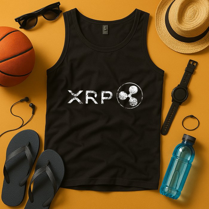 Ripple Xrp Crypto Token Blockchain Technology White Vintage Tank Top