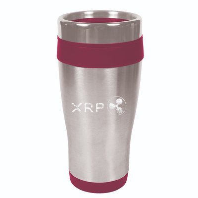 Ripple Xrp Crypto Token Blockchain Technology White Vintage 16oz Travel Tumbler