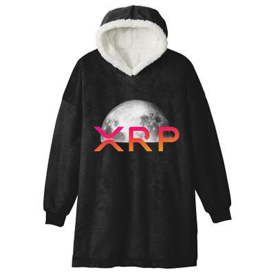 Ripple Xrp Coin Moon Xrp Army Crypto Cryptocurrency Hooded Wearable Blanket