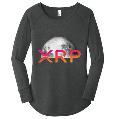 Ripple Xrp Coin Moon Xrp Army Crypto Cryptocurrency Women's Perfect Tri Tunic Long Sleeve Shirt